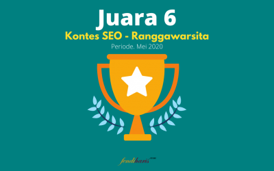 Juara 6 – Kontes SEO Ranggawarsita – Mei 2020
