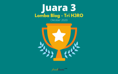 Juara 3 Lomba Blog Tri Indonesia H3RO – Oktober 2020