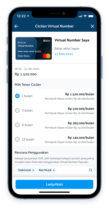 transaksi cicil paylater