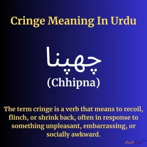 Cringe Meaning in Urdu