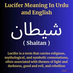 lucifer meaning, lucifer meaning in urdu, lucifer meaning english