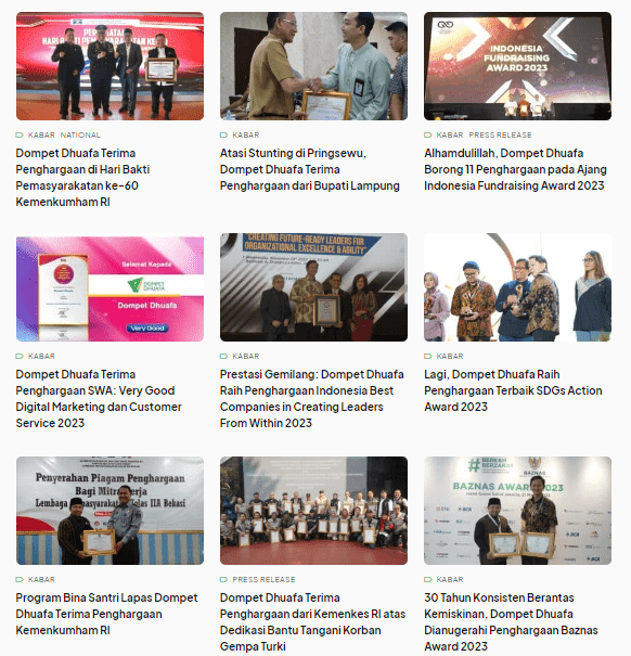 Kumpulan Prestasi Dompet Dhuafa